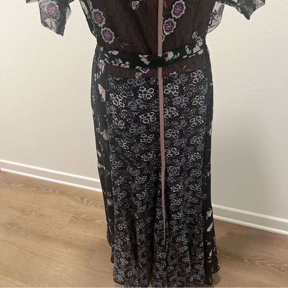 Byron Lars Lace High-Low Maxi Dress 10 - Picture 8 of 11